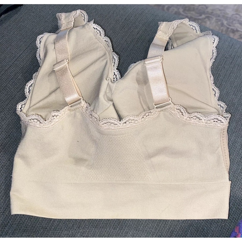 CaraMia Cara Mia‎ Lace Beige Padded Bra Size Small Womens - Picture 3 of 3
